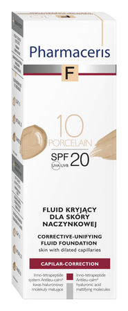 PHARMACERIS F Fluid kryjący dla skóry naczynkowej 10 SPF20, 30ml