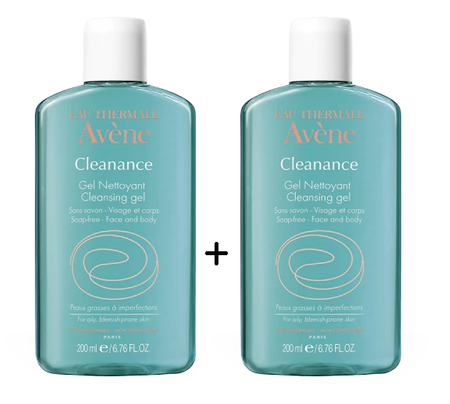 AVENE CLEANANCE Żel oczyszczający 2x200ml