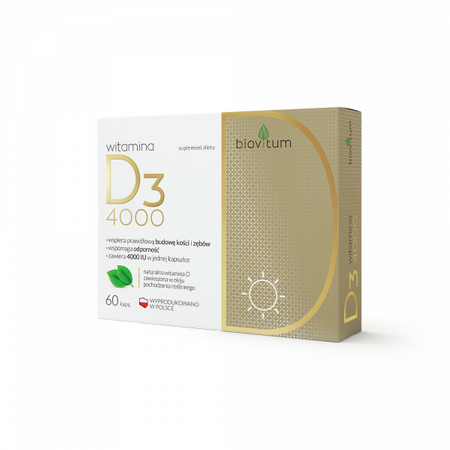 Biovitum witamina D3 4000 kaps. * 60 