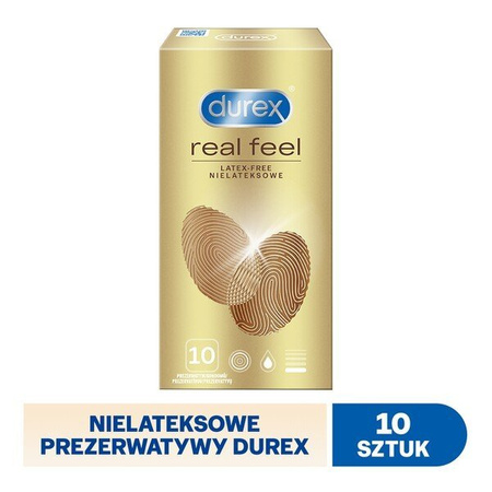 DUREX Real Feel dodatkowo nawilżane prezerwatywy 10 sztuk