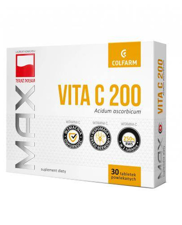 Vit.amina C 200mg  30 tabletek