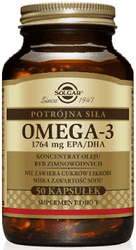 SOLGAR Omega 3 potrójna siła 1764 mg EPA/D, 50 kapsułek