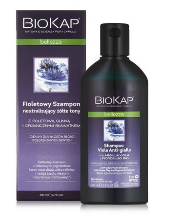 BIOKAP BELLEZZA Fioletowy Szampon  Neutral Zółte Tony