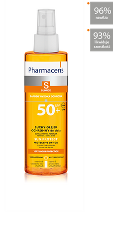 PHARMACERIS S SUN PROTECT Suchy olejek ochronny SPF 50+, 200ml