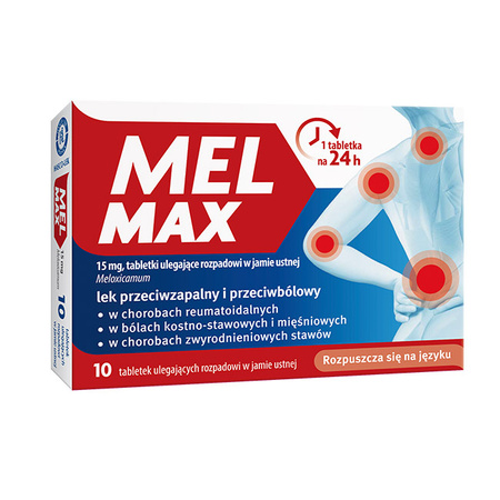 Mel Max tabl.uleg.rozpad.wj.ust. 15mg 10