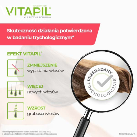 VITAPIL® klasyczna formuła – przy wzmożonym wypadaniu włosów, 60 kapsułek