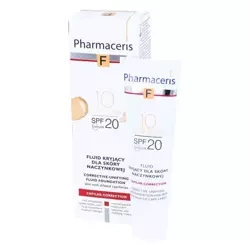 PHARMACERIS F Fluid kryjący dla skóry naczynkowej 10 SPF20, 30ml