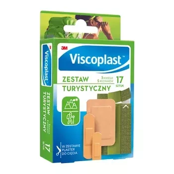 VISCOPLAST Zestaw Turystyczny  plastrów 17 sztuk 