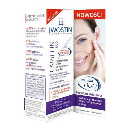 IWOSTIN CAPILLIN Duo Ujędrniający krem na naczynka SPF 20 40ml