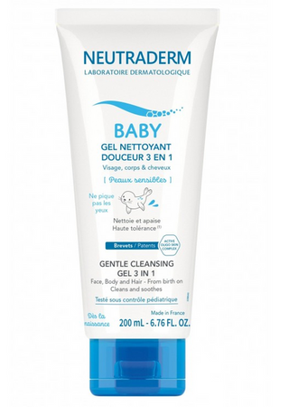 NEUTRADERM Baby Łagoodny Żel Myjący 3w1, 200 ml