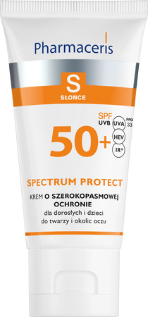 PHARMACERIS S SPECTRUM PROTECT Krem o szerokopasmowej ochronie dla dorosłych i dzieci SPF50+, 50ml
