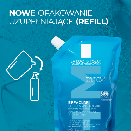 La Roche-Posay Effaclar Foaming gel refill, 400 ml
