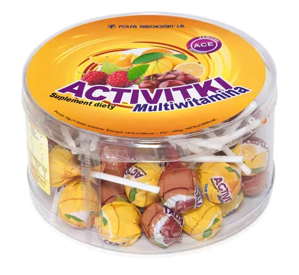 Activitki Multiwitamina Lizak, 50 sztuk