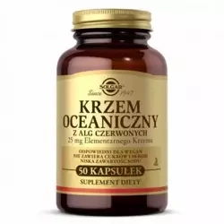SOLGAR Krzem oceaniczny 25mg z alg czerwonych, 50 kapsułek
