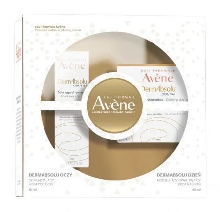 AVENE DermAbsolu Zestaw Xmas Krem na dzień oraz krem pod oczy, 40+15 ml