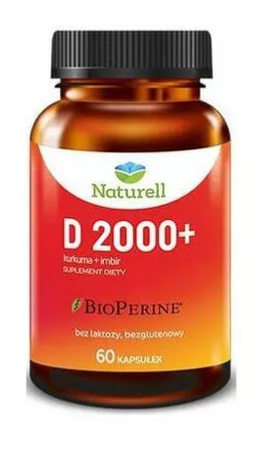 NATURELL Witamina D 2000+, 60 kapsułek