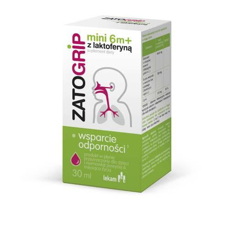 Zatogrip Mini z laktoferyną 6 m+ płyn 30ml