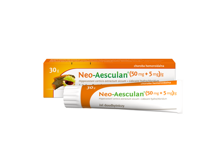Hemoroidal (dawniej NEO-AESCULAN) (50 mg + 5 mg)/g żel doodbytniczy 30 g
