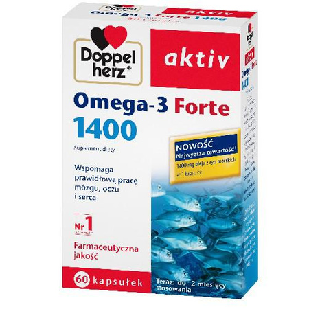 Doppelherz aktiv Omega-3 Forte 60 kapsułek