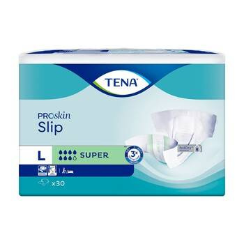 TENA Slip ProSkin Super, pieluchomajtki, large, 30 sztuk