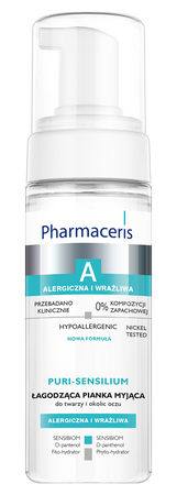 PHARMACERIS A PURI-SENSILIUM Łagodząca pianka myjąca, 150ml 