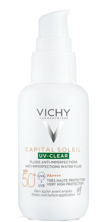 Vichy Capital Soleil UV-CLEAR Fluid przeciw niedoskonałościom SPF50+, 40 ml 