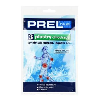 PREL BLUE Plaster chłodzący 3 sztuki