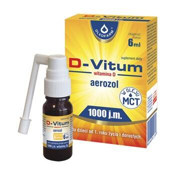 D-Vitum Witamina D 1000jm aerozol dla dzieci 6ml