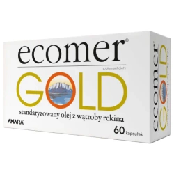 Ecomer Gold, olej z wątroby rekina grenlandzkiego, 60 kapsułek