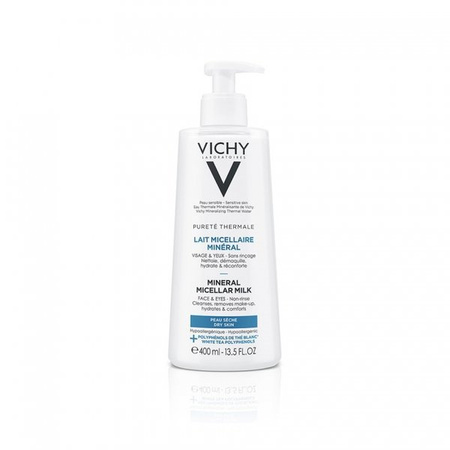 VICHY PURETE THERMALE Mineralne mleczko micelarne, do skóry suchej 400ml
