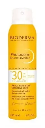 BIODERMA Photoderm Brume invisible SPF 30 Niewidoczna mgiełka do ciała, 150 ml