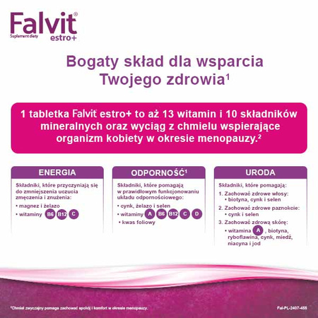 Falvit Estro+ tabletki powlekane 60 sztuk