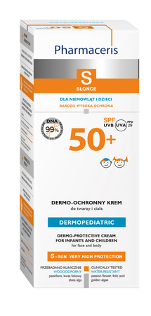 PHARMACERIS S DERMOPEDIATRIC Dermo-ochronny krem do twarzy i ciała SPF50+, 125ml