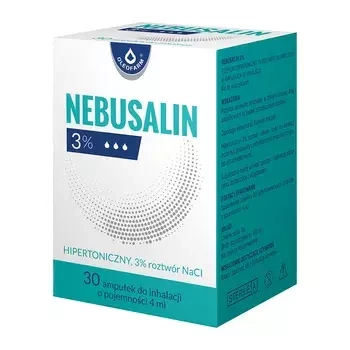 Nebusalin 3% roztwór do inhalacji, 30 ampułek po 4mlData ważności 2025.09.30