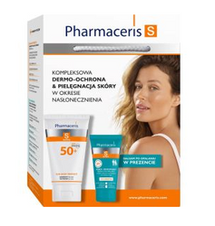 PHARMACERIS S Zestaw balsam ochronny do ciała SPF50+, 150 ml +Balsam kojąco-regenerujący po opalaniu, 50 ml