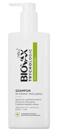 BIOVAX Trychologic Przetłuszczanie - Szampon do włosów i skóry głowy, 200 ml