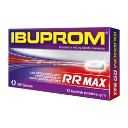 Ibuprom RR MAX 400mg 12 tabletek powlekanych