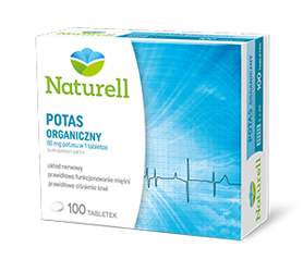 NATURELL Potas organiczny, 100 tabletek