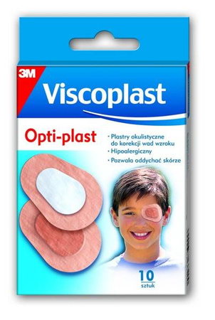 Plaster okulistyczny OPTIPLAST 82x57mm x10 sztuk