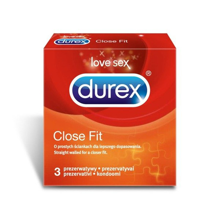 Prezerwatywy DUREX Close fit, 3 sztuki