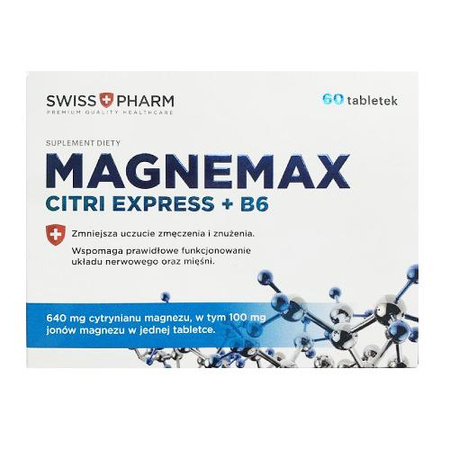 MAGNEMAX Citri Express + B6, 60 tabletek