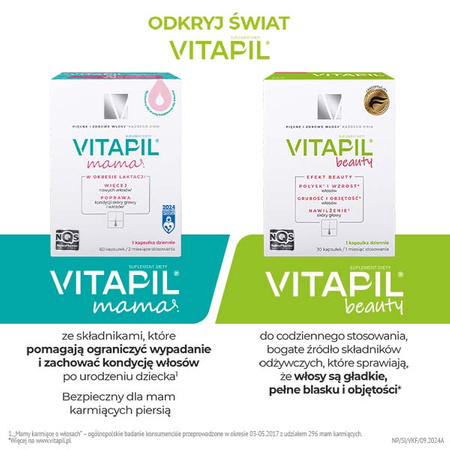 VITAPIL® klasyczna formuła – przy wzmożonym wypadaniu włosów, 60 kapsułek