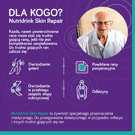 Nutridrink Skin Repair o smaku waniliowym, 4x200ml Data ważności 2026.03.10