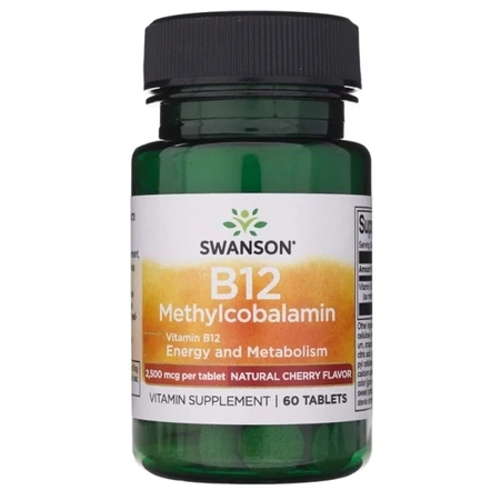 SWANSON Vitamin B12 2,5 mg, 60 kapsułek
