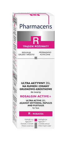 PHARMACERIS R ROSLAGIN ACTIVE+ Ultra aktywny żel na rumień i zmiany grudkowo-krostkowe do twarzy, 30ml