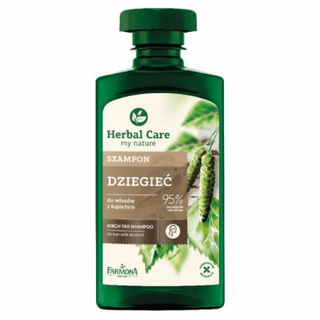 FARMONA HERBAL CARE Szampon dziegieć, 330ml