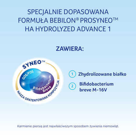 Bebilon PROSYNEO™ HA Hydrolyzed Advance 1 od urodzenia, 400 g