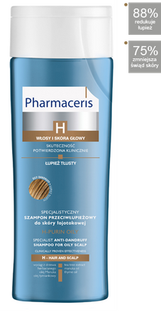 PHARMACERIS H PURIN OILY szampon przeciwłupieżowy 250ml