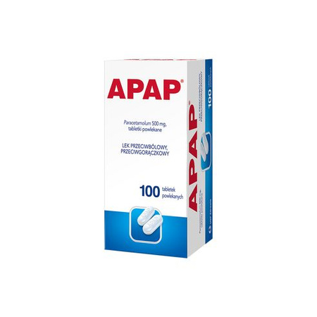 Apap tabletki 500 mg, 100 tabletek