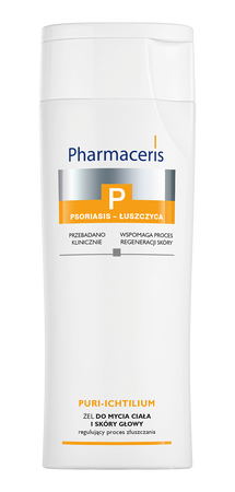 PHARMACERIS P PURI-ICHTILIUM Żel do mycia ciała i skóry głowy regulujący proces złuszczania, 250ml